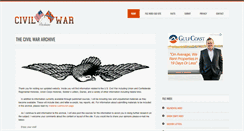 Desktop Screenshot of civilwararchive.com