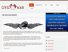 Tablet Screenshot of civilwararchive.com